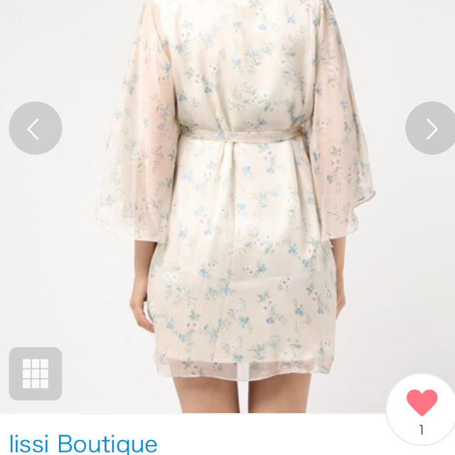 Lily Brown(リリーブラウン)のlissi boutique 花柄ワンピ レディースのワンピース(ミニワンピース)の商品写真