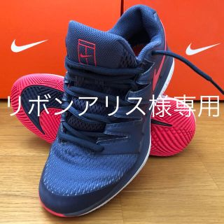 ナイキ(NIKE)の【リボンアリス様専用】ナイキテニスシューズ ブルー VaporX ヴェイパー10(シューズ)