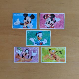 ディズニー(Disney)の使用済チケット　Disney　キャラクター5種(遊園地/テーマパーク)