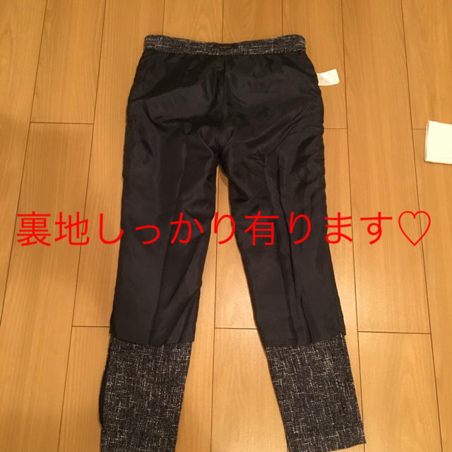 ツイードパンツ ネイビー&ホワイト W75cm 1