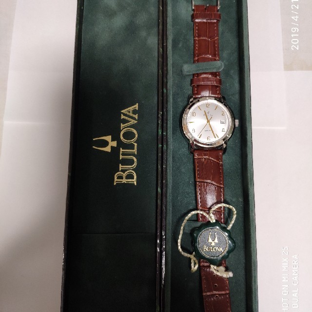 Bulova(ブローバ)のBULOVA 機械式　箱付き メンズの時計(腕時計(アナログ))の商品写真