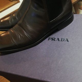 プラダ(PRADA)の★プラダ★PRADA★ブーツ★サイドゴア★ダークブラウン★秋冬★イタリア製★(ブーツ)