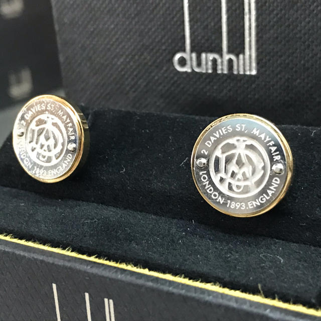 Dunhill(ダンヒル)のダンヒル ADゴシック ロゴ コンビ カフス カフリンクス メンズのファッション小物(カフリンクス)の商品写真