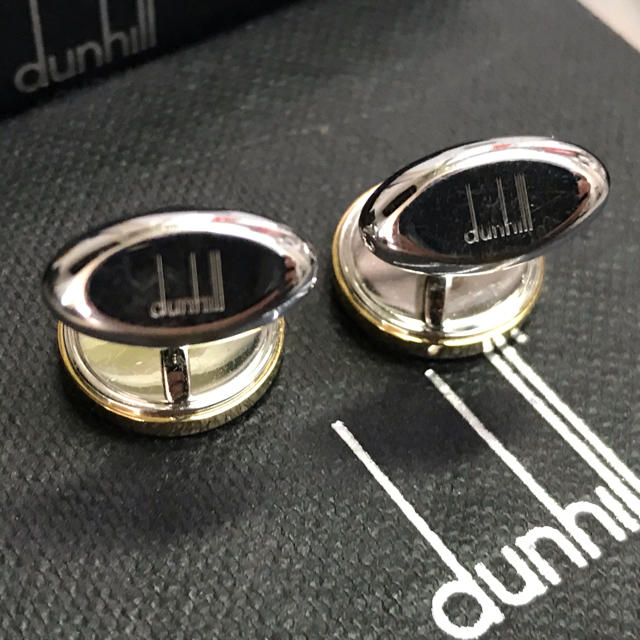 Dunhill(ダンヒル)のダンヒル ADゴシック ロゴ コンビ カフス カフリンクス メンズのファッション小物(カフリンクス)の商品写真