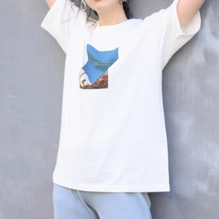 ローリーズファーム(LOWRYS FARM)のローリーズファーム 美品 フォトプリントT ロゴT (Tシャツ(長袖/七分))
