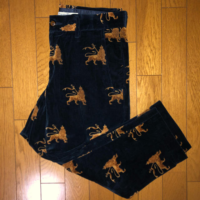 希少 sasquatchfabrix 19ss 総柄 ベロアパンツ