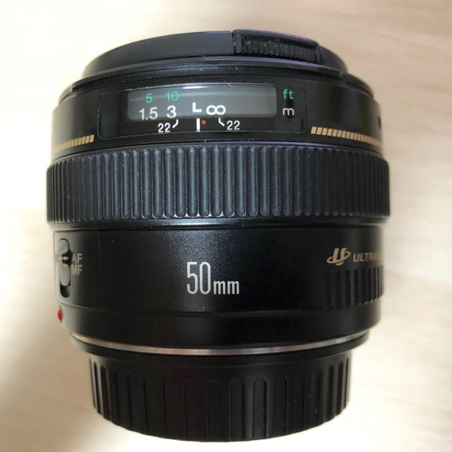 Canon(キヤノン)の美品 キヤノンEF 50mm F1.4 USM 送料無料 スマホ/家電/カメラのカメラ(レンズ(単焦点))の商品写真