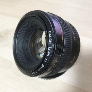 キヤノン(Canon)の美品 キヤノンEF 50mm F1.4 USM 送料無料(レンズ(単焦点))