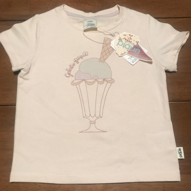 gelato pique(ジェラートピケ)の新品！gelato pique アイスクリーム柄 Tシャツ キッズ/ベビー/マタニティのキッズ服女の子用(90cm~)(Tシャツ/カットソー)の商品写真