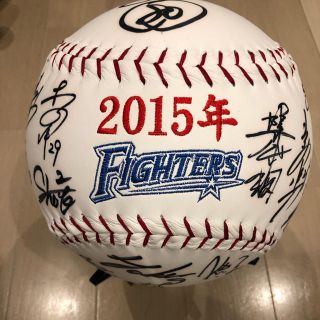 ホッカイドウニホンハムファイターズ(北海道日本ハムファイターズ)の日本ハムファイターズ 2015 サインボール(記念品/関連グッズ)