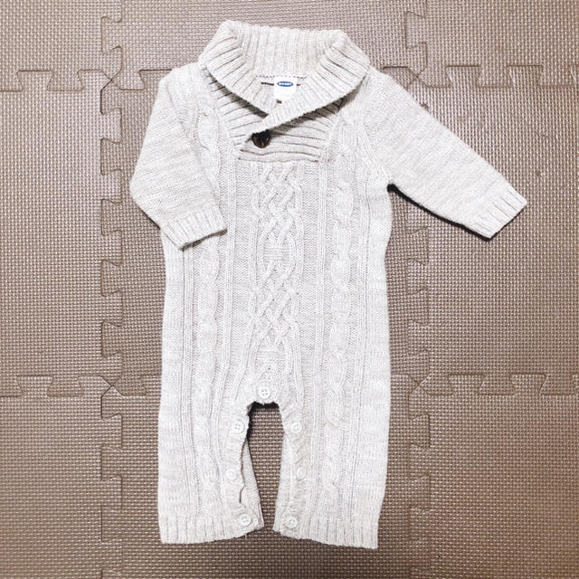 babyGAP(ベビーギャップ)の672◆ニットロンパース キッズ/ベビー/マタニティのベビー服(~85cm)(ロンパース)の商品写真