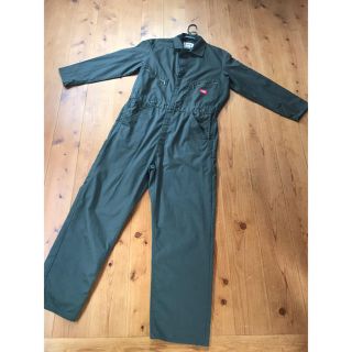 ディッキーズ(Dickies)のDickies つなぎ M 古着 オリーブ(ワークパンツ/カーゴパンツ)