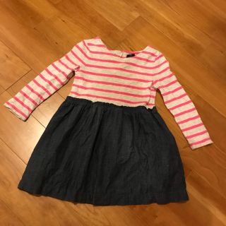 ベビーギャップ(babyGAP)のbabygap  ボーダー切り替えワンピース 100(ワンピース)