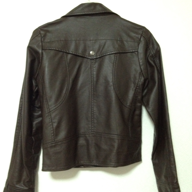 ライダースジャケット(ダークブラウン) レディースのジャケット/アウター(ライダースジャケット)の商品写真