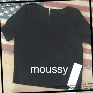 マウジー(moussy)のmoussy シースルー トップス(カットソー(半袖/袖なし))