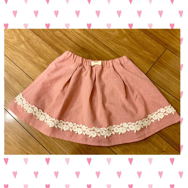 anyFAM(エニィファム)の美品 any FAM お花レースがついたスカート120 女の子 キッズ/ベビー/マタニティのキッズ服女の子用(90cm~)(スカート)の商品写真