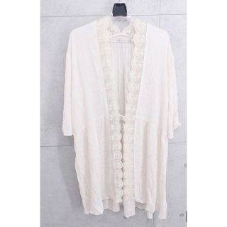 マウジー(moussy)のmoussy マウジー ロングカーデ レース 新品 羽織り レイヤード  日よけ(カーディガン)