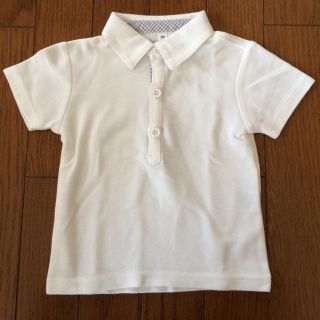 ムジルシリョウヒン(MUJI (無印良品))の白ポロシャツ(Ｔシャツ)