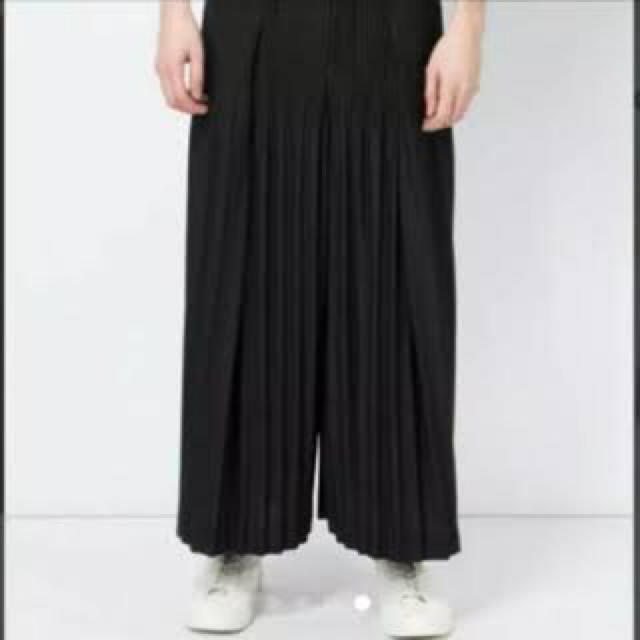 ソフトパープル HOMME PLISS イッセイミヤケ 袴パンツ ワイドパンツ