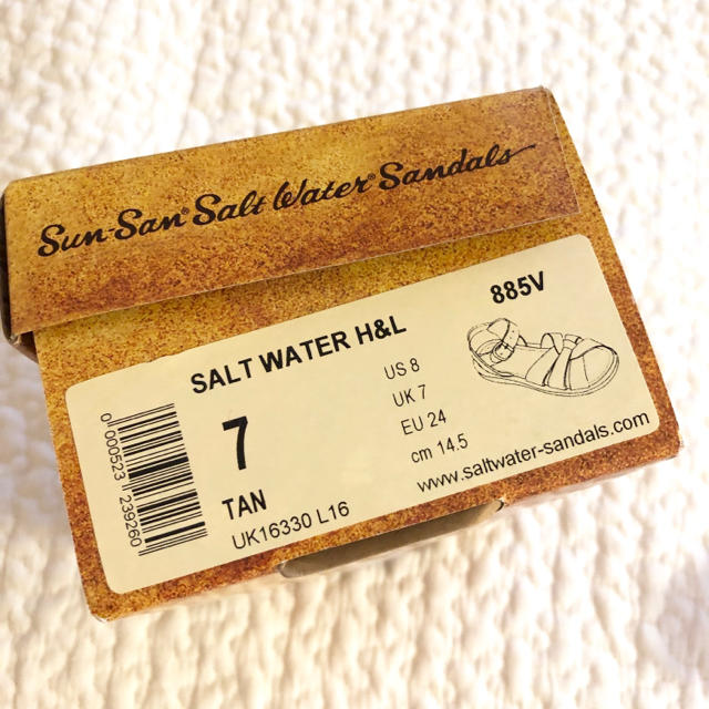 こども ビームス(コドモビームス)の新品未使用  ソルトウォーター オリジナル サンダル 14.5cm キッズ/ベビー/マタニティのベビー靴/シューズ(~14cm)(サンダル)の商品写真