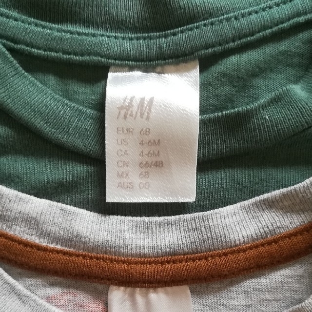 H&M(エイチアンドエム)の【みー様】H&M 長袖Tシャツ2枚セット サイズ約70 キッズ/ベビー/マタニティのベビー服(~85cm)(Ｔシャツ)の商品写真