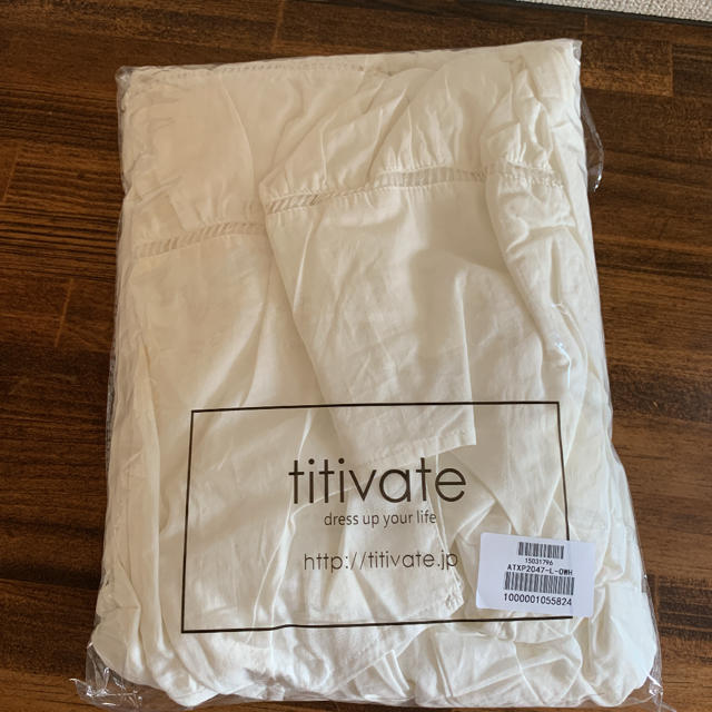 titivate(ティティベイト)の【新品未使用】長袖 ティアードワンピース titivate レディースのワンピース(ひざ丈ワンピース)の商品写真