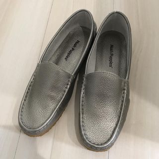 ハッシュパピー(Hush Puppies)の値下げ新品 hurh puppies ローファー ハッシュ シルバー(ローファー/革靴)