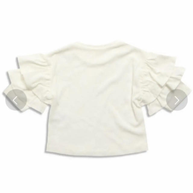 F.O.KIDS(エフオーキッズ)の新品 袖2段フリル7分袖Тシャツ キッズ/ベビー/マタニティのキッズ服女の子用(90cm~)(Tシャツ/カットソー)の商品写真