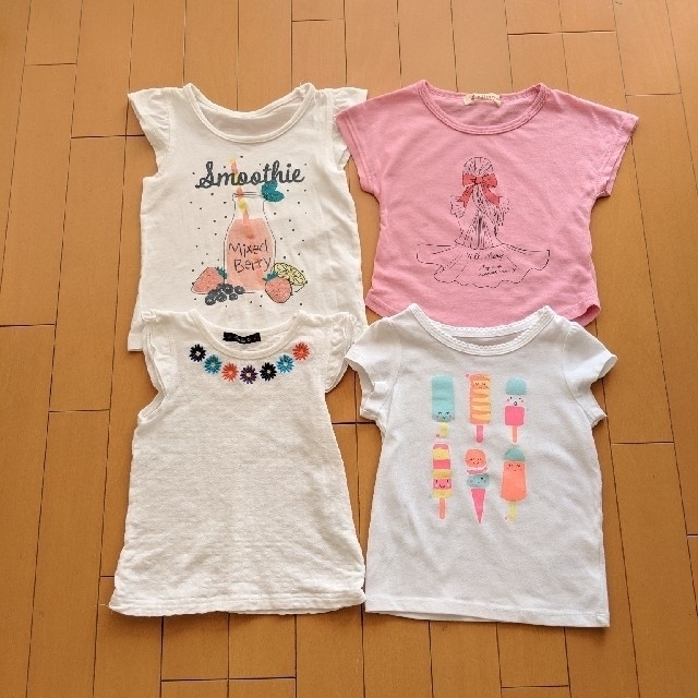 CALDia(カルディア)のTシャツ　4枚セット キッズ/ベビー/マタニティのキッズ服女の子用(90cm~)(Tシャツ/カットソー)の商品写真