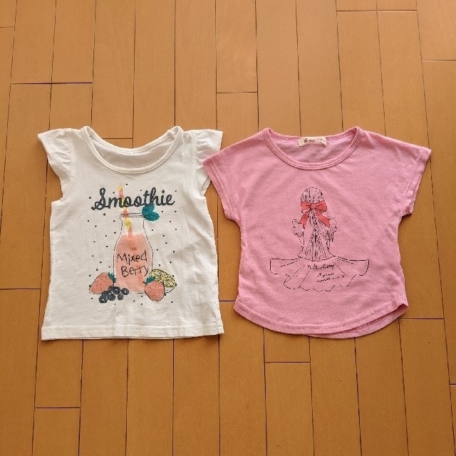 CALDia(カルディア)のTシャツ　4枚セット キッズ/ベビー/マタニティのキッズ服女の子用(90cm~)(Tシャツ/カットソー)の商品写真