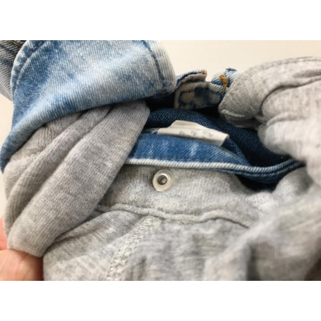 H&M(エイチアンドエム)のH&M デニム スウェット Gジャン キッズ/ベビー/マタニティのキッズ服男の子用(90cm~)(ジャケット/上着)の商品写真