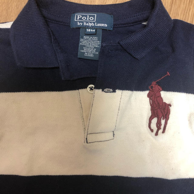 POLO RALPH LAUREN(ポロラルフローレン)のラルフローレン長袖ポロシャツ キッズ/ベビー/マタニティのベビー服(~85cm)(シャツ/カットソー)の商品写真