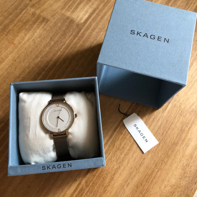 SKAGEN(スカーゲン)のSKAGEN スカーゲン ピンクゴールド メッシュベルト腕時計 アニタ レディースのファッション小物(腕時計)の商品写真