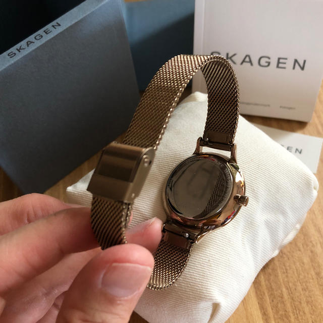 SKAGEN(スカーゲン)のSKAGEN スカーゲン ピンクゴールド メッシュベルト腕時計 アニタ レディースのファッション小物(腕時計)の商品写真