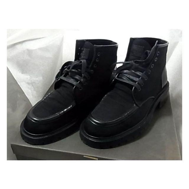 美品グッチGUCCIナイロン レザー ワーク ブーツ シューズ靴8 1/2D黒色 | フリマアプリ ラクマ