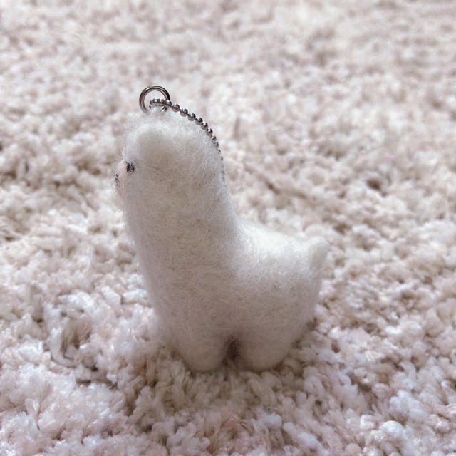 羊毛フェルトのアルパカさん ハンドメイドのぬいぐるみ/人形(ぬいぐるみ)の商品写真