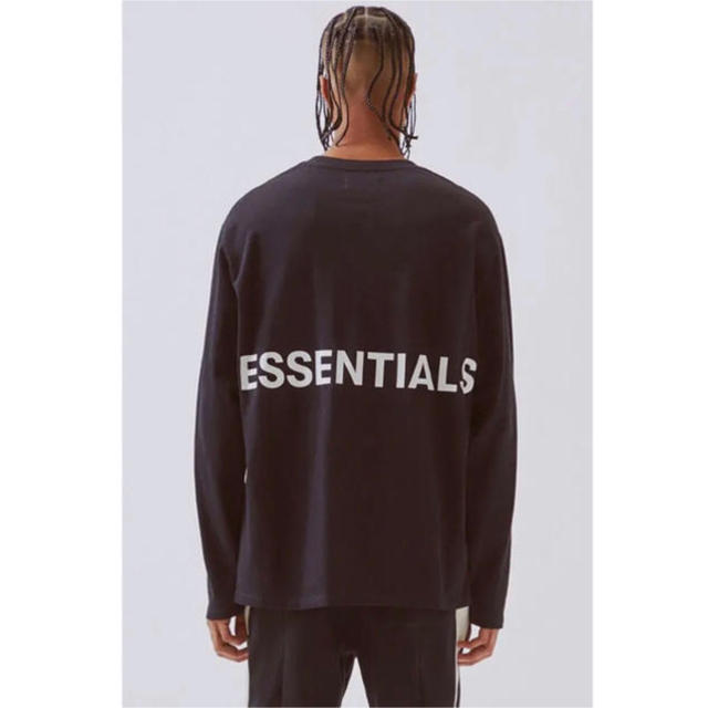 ESSENTIALS Fear of God バックロゴ ロンTeeTシャツ/カットソー(七分/長袖)