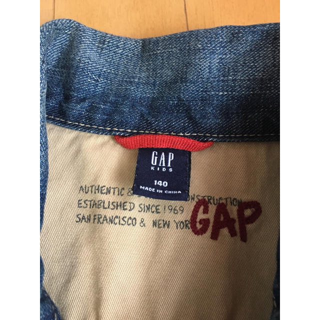 GAP Kids(ギャップキッズ)のキッズ 140 ギャップ Gジャン デニムジャケット☆ キッズ/ベビー/マタニティのキッズ服女の子用(90cm~)(ジャケット/上着)の商品写真