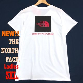 ザノースフェイス(THE NORTH FACE)のうみさん専用 レディス 3XL相当 新品 ノースフェイス BOXロゴ Tシャツ (Tシャツ(半袖/袖なし))