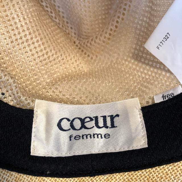 coeur(クール)のcoeur femme ペーパーハット レディースの帽子(麦わら帽子/ストローハット)の商品写真