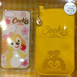 ダッフィー(ダッフィー)のイエローが鮮やか！クッキーのiPhoneケース(6s、7、8用)@香港パーク(iPhoneケース)