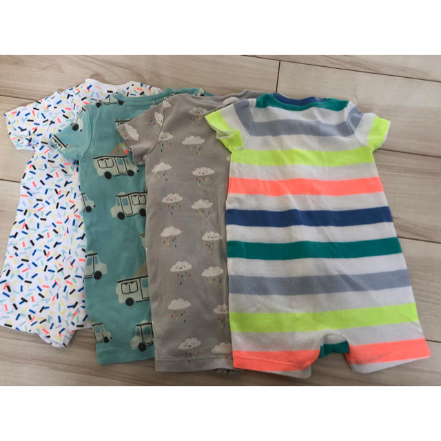 babyGAP(ベビーギャップ)のGAPBaby ギャップ ベビー用 ロンパース 4枚セット キッズ/ベビー/マタニティのベビー服(~85cm)(ロンパース)の商品写真