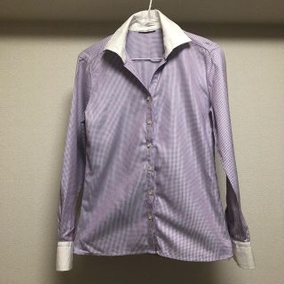 ナラカミーチェ(NARACAMICIE)のナラカミーチェ  美品 クレリックシャツ ブラウス ピンクドット(シャツ/ブラウス(長袖/七分))