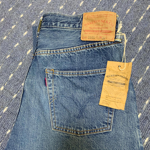 WAREHOUSE(ウエアハウス)のWAREHOUSE 2ND-HAND セコハン Lot1101 UsedWash メンズのパンツ(デニム/ジーンズ)の商品写真