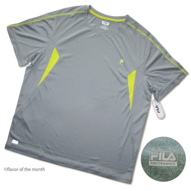 FILA(フィラ)のフィラ ラッシュガードにも！大きなドライシャツ(GRY/2XL-3XL+) メンズのトップス(Tシャツ/カットソー(半袖/袖なし))の商品写真