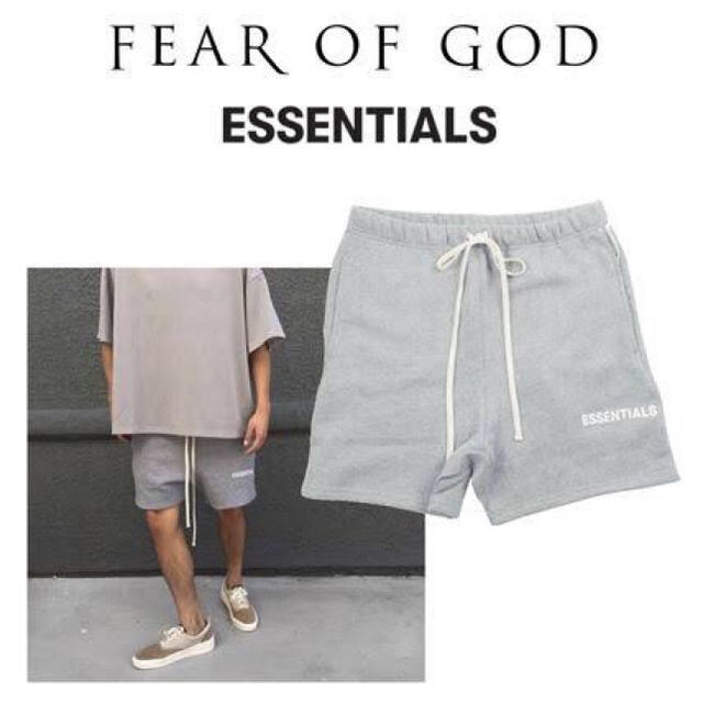 FEAR OF GOD(フィアオブゴッド)の【XS】essentials ハーフパンツ グレー メンズのパンツ(ショートパンツ)の商品写真