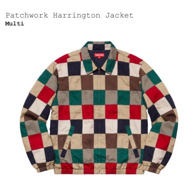 値下げ！Patchwork Harrington Jacket マルチカラー