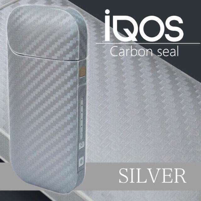 IQOS(アイコス)のアイコスシール カーボン 素材 シルバー メンズのファッション小物(タバコグッズ)の商品写真