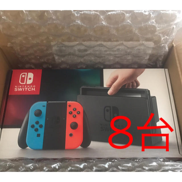Nintendo Switch 新型 ネオン４台 保証印無し 新品未開封 pn 