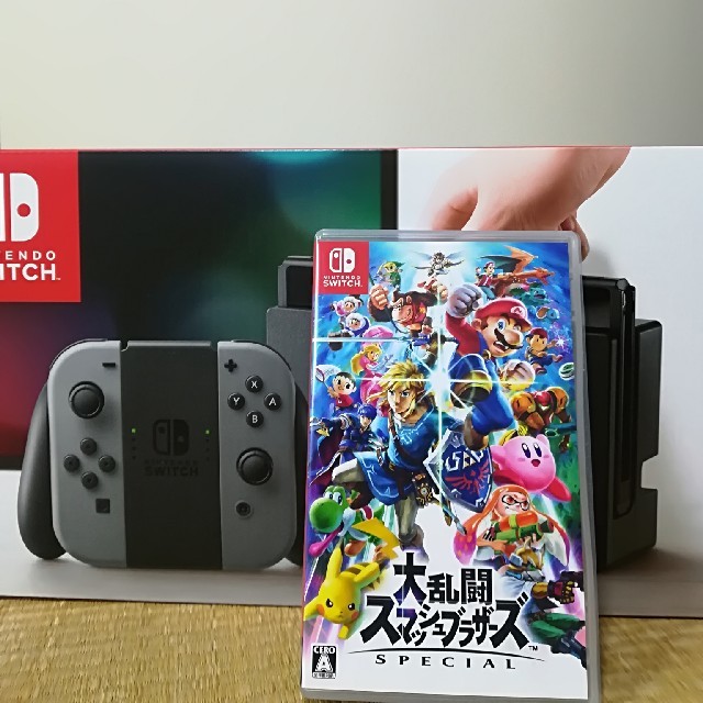 Nintendo Switch グレー スマブラセット - 家庭用ゲーム機本体